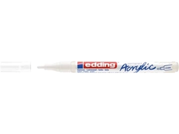 Een Edding Acrylic marker fijn verkeerswit koop je bij best4office