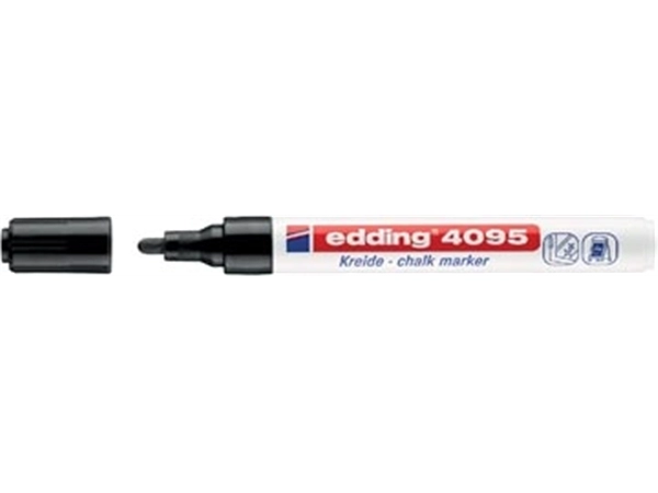 Een Edding Krijtmarker e-4095 zwart koop je bij Muys Kantoor & Kado