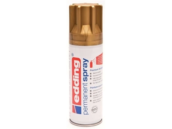 Een Edding Permanent Spray 5200, 200 ml, rijkgoud mat koop je bij best4office