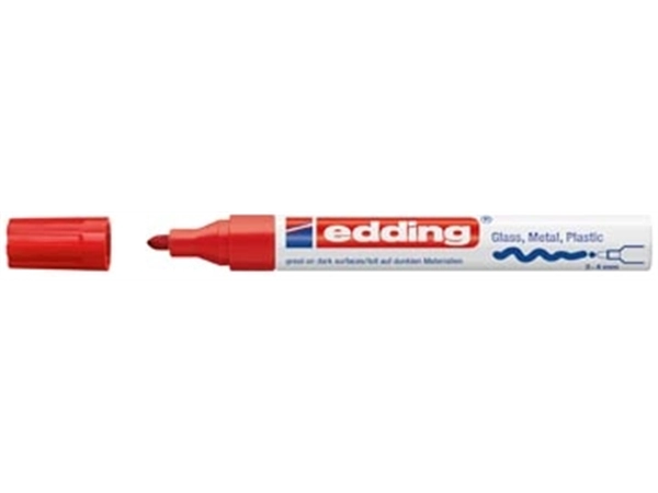 Een Edding glanslakmarker e-750 CR rood koop je bij best4office