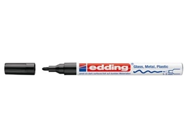 Een Edding glanslakmarker e-751 CR zwart koop je bij best4office