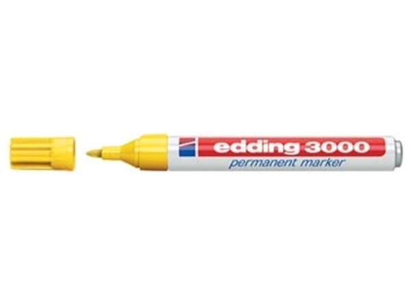 Een Edding permanent marker 3000 geel koop je bij Muys Kantoor & Kado