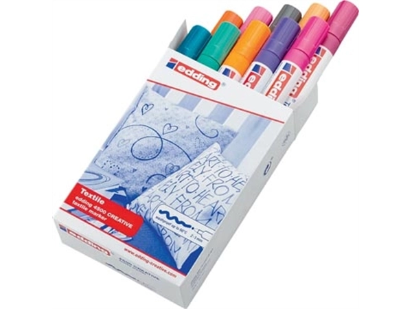 Een Edding textielstift 4500, set van 10 stuks in geassorteerde trendy kleuren koop je bij best4office