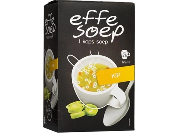 Een Effe Soep 1-kops, kip, 175 ml, doos van 21 zakjes koop je bij Muys Kantoor & Kado