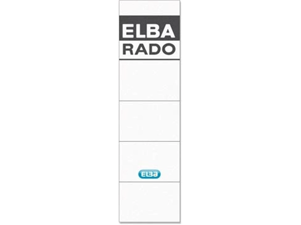 Een Elba Rado Plast rugetiket ft 4,4 x 15,9 cm, pak van 10 stuks koop je bij best4office