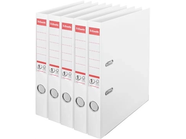 Een Esselte ordner Power N°1, rug van 5 cm, wit, pak van 5 stuks koop je bij best4office