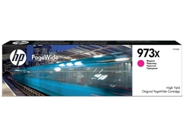 Een HP inktcartridge 973X, 7.000 pagina's, OEM F6T82AE, PageWide, magenta koop je bij best4office