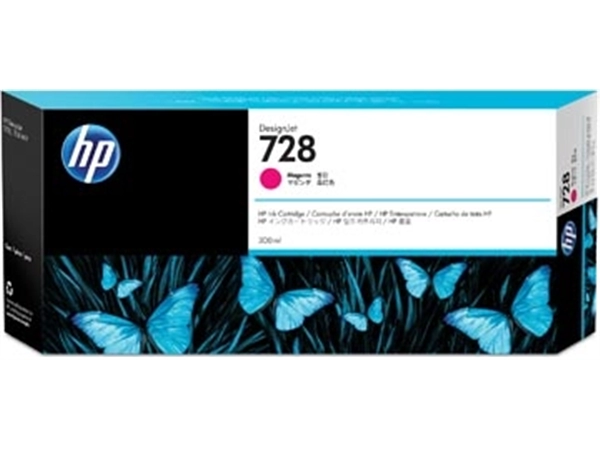 Een HP inktcartridge 728, 300 ml, OEM F9K16A, magenta koop je bij best4office