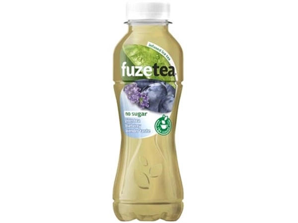 Een Fuze Tea bosbes lavendel zero frisdrank, fles van 40 cl, pak van 6 stuks koop je bij Muys Kantoor & Kado