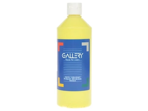 Een Gallery plakkaatverf, flacon van 500 ml, lichtgeel koop je bij best4office