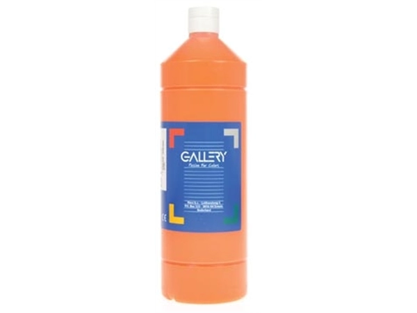 Een Gallery plakkaatverf, flacon van 1 l, oranje koop je bij best4office