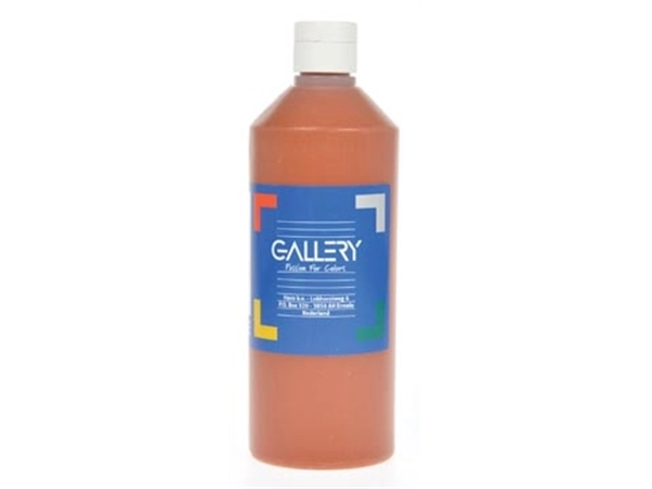 Een Gallery plakkaatverf, flacon van 500 ml, lichtbruin koop je bij best4office