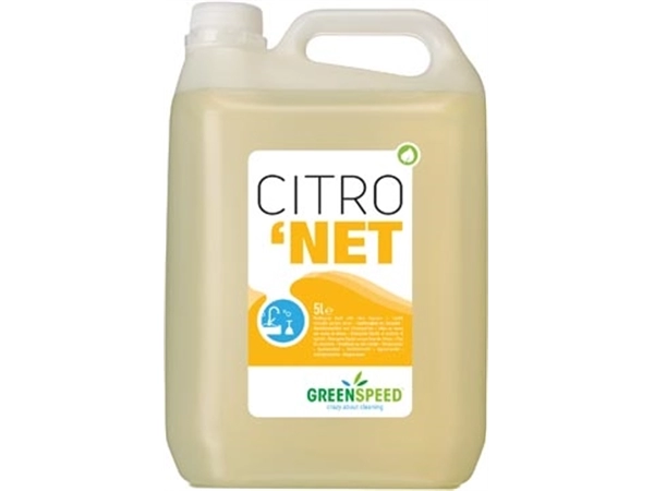 Een Greenspeed Citronet handafwasmiddel, fles van 5 l koop je bij Muys Kantoor & Kado