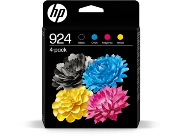 Een HP inktcartridge 924, 400 - 500 pagina's, OEM 6C3Z1NE, 4 kleuren koop je bij Muys Kantoor & Kado