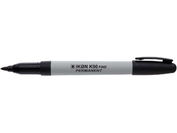 Een Ikon permanent marker met fijne harde punt, zwart koop je bij Muys Kantoor & Kado