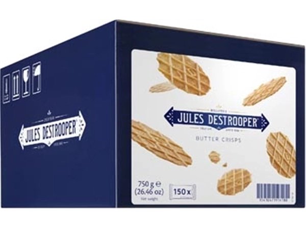 Een Jules Destrooper boterwafels, doos van 150 stuks koop je bij Muys Kantoor & Kado