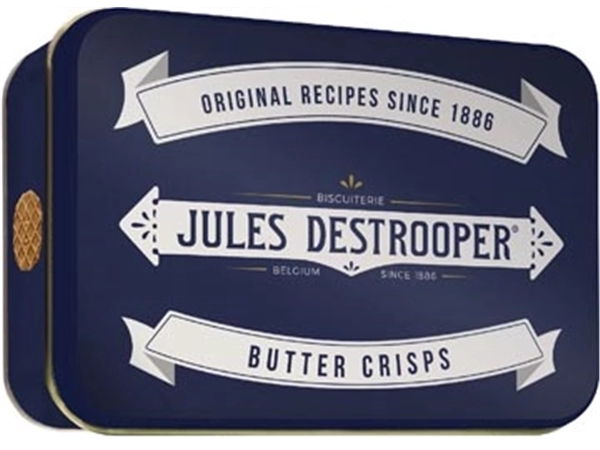 Een Jules Destrooper boterwafels, metalen doos van 75 g koop je bij Muys Kantoor & Kado