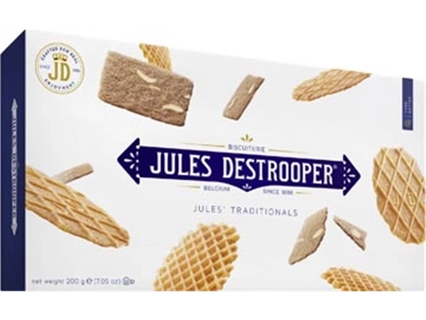 Een Jules Destrooper koekjes, Jules' Traditionals, doos van 200 gram koop je bij Muys Kantoor & Kado