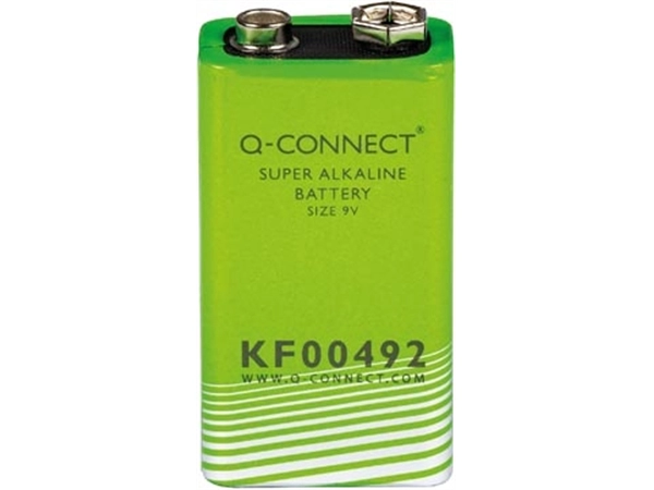 Een Q-CONNECT batterij alkaline 6LR61 MN1604 9.0V koop je bij Muys Kantoor & Kado