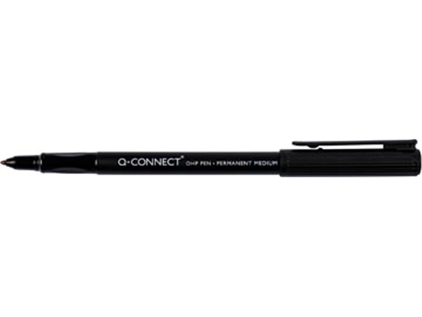 Een Q-CONNECT OHP marker, permanent, medium, zwart koop je bij Muys Kantoor & Kado