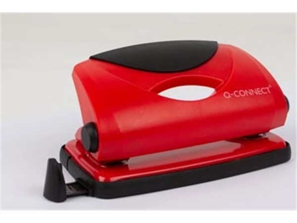 Een Q-CONNECT perforator Light Duty, 10 blad, rood koop je bij best4office