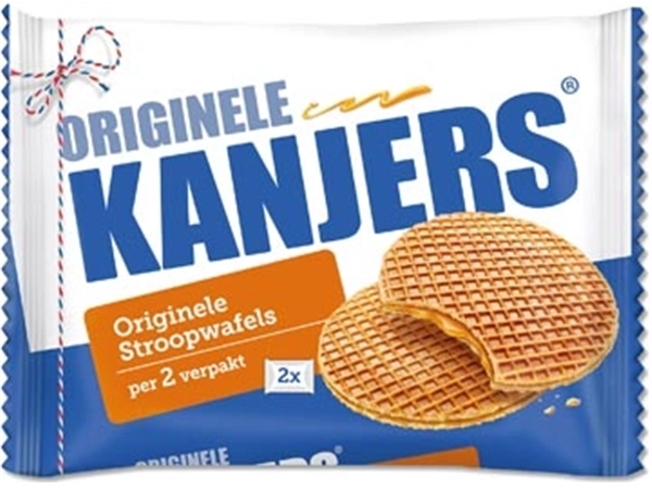 Een Kanjers stroopwafels, per 2 verpakt, 2 x 40 g koop je bij Muys Kantoor & Kado