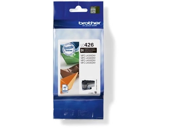 Een Brother inktcartridge, 3.000 pagina's, OEM LC-426BK, zwart koop je bij best4office