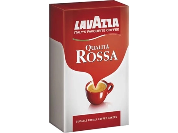 Een Lavazza gemalen koffie qualita rossa, 250 g koop je bij Muys Kantoor & Kado