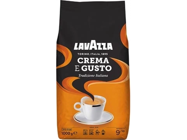 Een Lavazza koffiebonen cafe crema e gusto classic, zak van 1 kg koop je bij Muys Kantoor & Kado