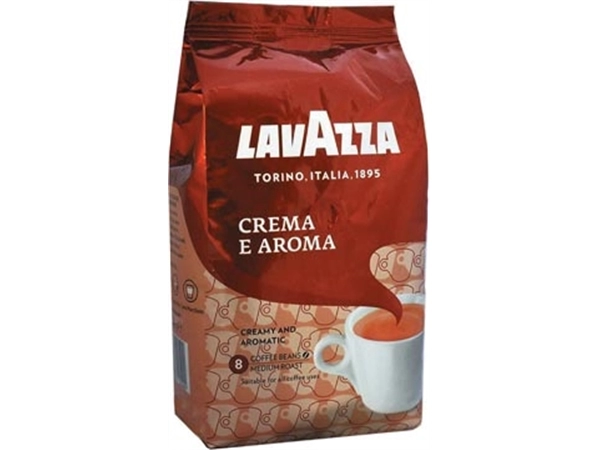 Een Lavazza koffiebonen crema e aroma, zak van 1 kg koop je bij Muys Kantoor & Kado