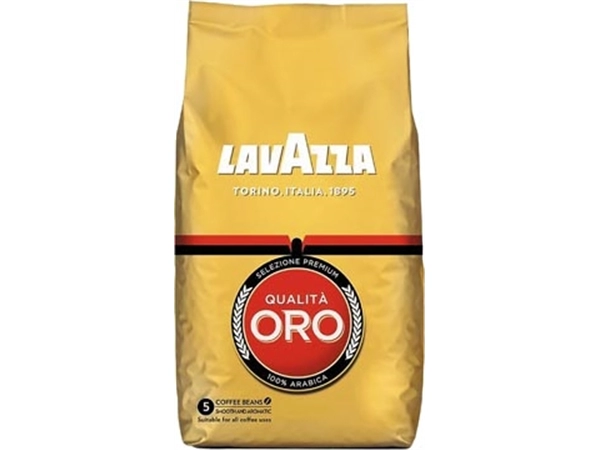 Een Lavazza koffiebonen qualita oro, zak van 1 kg koop je bij Muys Kantoor & Kado