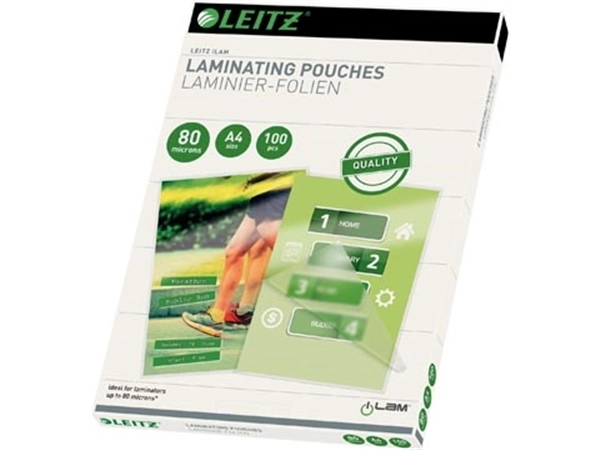 Een Leitz Ilam lamineerhoes ft A4, 160 micron (2 x 80 micron), pak van 100 stuks koop je bij best4office