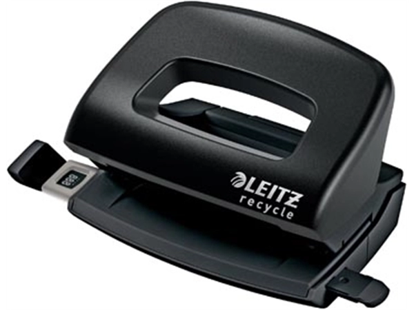 Een Leitz NeXXt Recycle Mini perforator, 10 blad, zwart koop je bij best4office