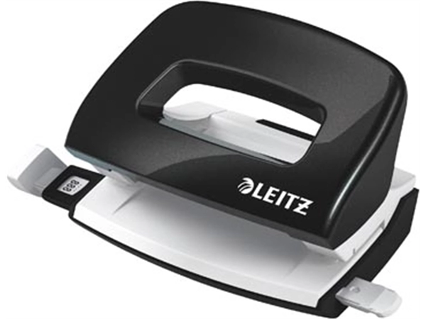 Een Leitz NeXXt WOW Mini perforator, 10 blad, zwart koop je bij Muys Kantoor & Kado