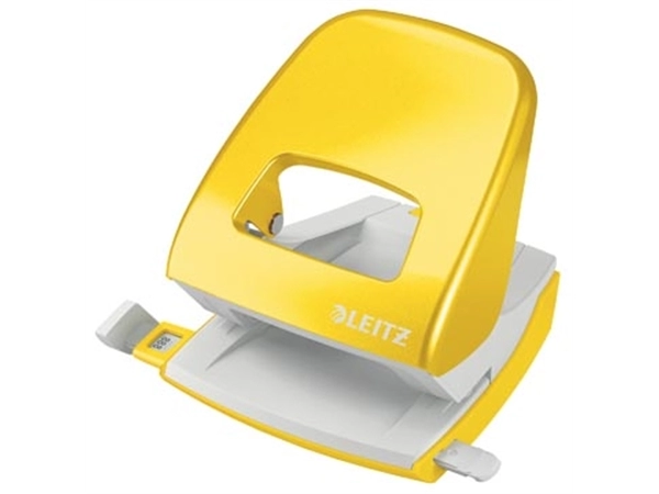 Een Leitz WOW perforator, 30 blad, geel, op blister koop je bij best4office