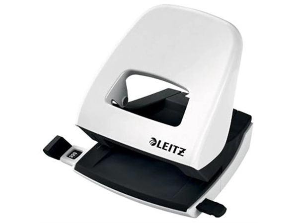 Een Leitz WOW perforator, 30 blad, parelwit, op blister koop je bij best4office