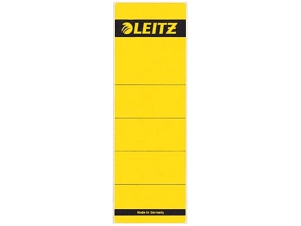 Een Leitz rugetiketten, zelfklevend, ft 6,1 x 19,1 cm, pak van 10 stuks, geel koop je bij best4office