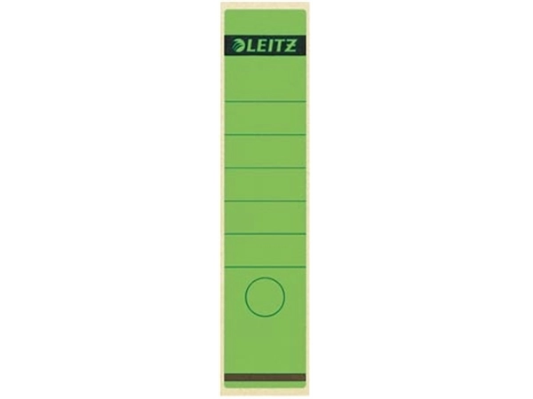 Een Leitz rugetiketten, zelfklevend, ft 6,1 x 28,5 cm, pak van 10 stuks, groen koop je bij best4office