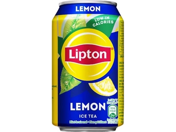 Een Lipton Ice Tea Lemon, blik van 33 cl, pak van 24 stuks koop je bij Muys Kantoor & Kado