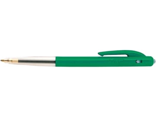 Een Bic balpen M10 Clic schrijfbreedte 0,4 mm, medium punt, groen koop je bij Muys Kantoor & Kado