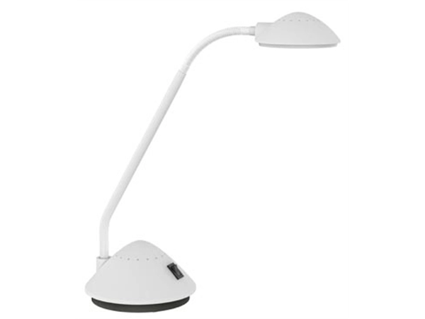 Een MAULarc bureaulamp, LED, op voet, wit koop je bij Muys Kantoor & Kado