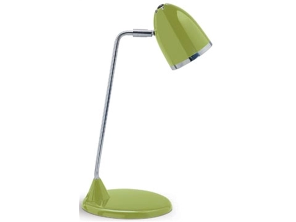 Een MAULstarlet bureaulamp, spaarlamp, op voet, groen koop je bij Muys Kantoor & Kado