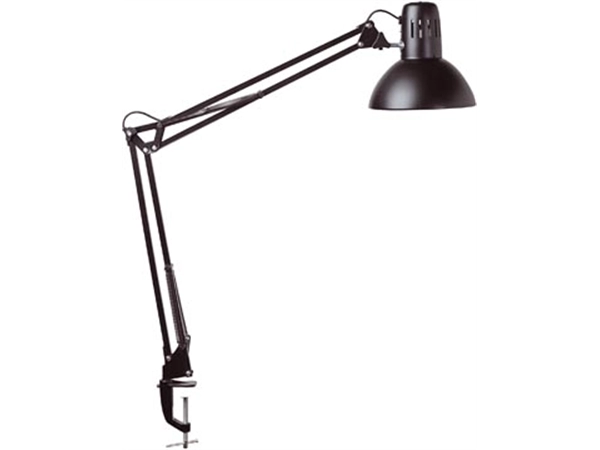 Een MAULstudy bureaulamp, met tafelklem, zwart koop je bij best4office