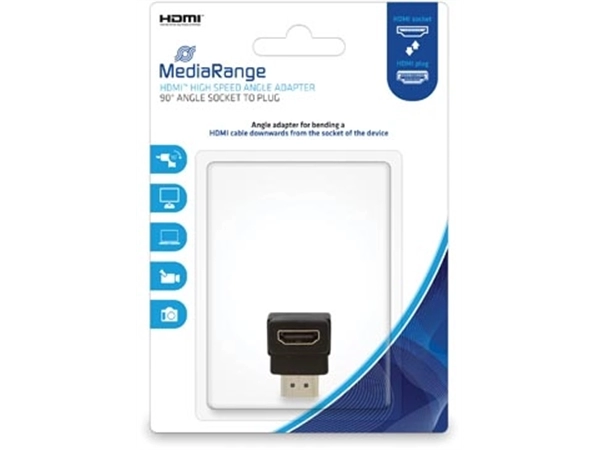 Een HDMI High Speed Hoek-adapter, 90 graden, Contrastekker/stekker koop je bij best4office