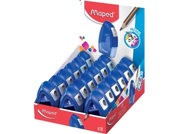 Een Maped Potloodslijper Tonic Metal 1-gaats, doos van 18 stuks koop je bij Muys Kantoor & Kado