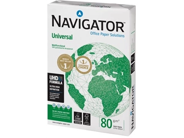 Een Navigator Universal printpapier ft A4, 80 g, pak van 500 vel koop je bij best4office