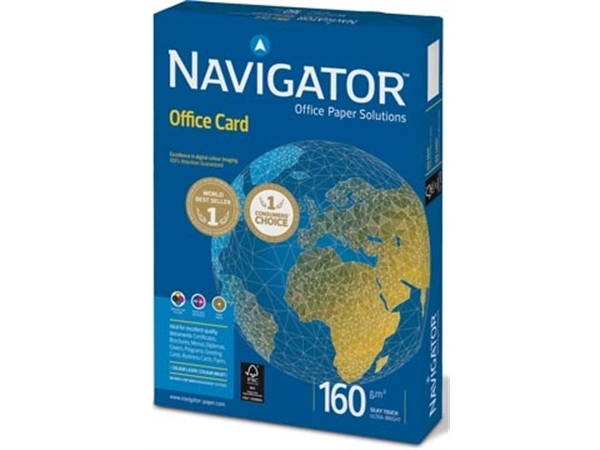 Een Navigator Office Card presentatiepapier ft A3, 160 g, pak van 250 vel koop je bij best4office