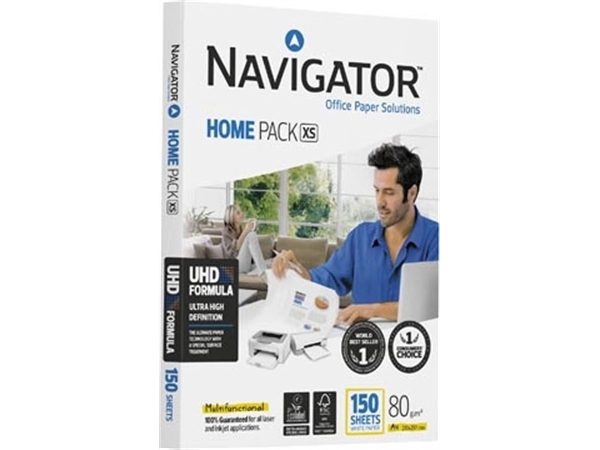 Een Navigator Home Pack XS printpapier ft A4,80 g, pak van 150 vel koop je bij best4office