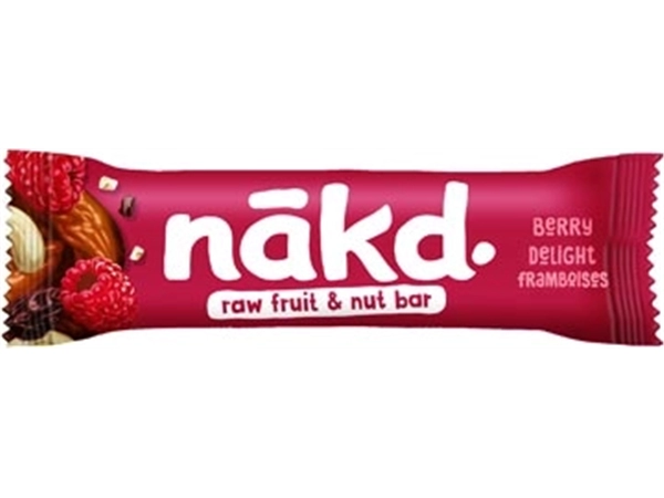 Een Nakd Berry Delight, reep van 35 g, pak van 18 stuks koop je bij Muys Kantoor & Kado