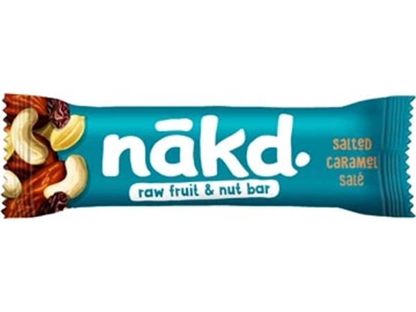 Een Nakd Salted Caramel, reep van 35 g, pak van 18 stuks koop je bij Muys Kantoor & Kado